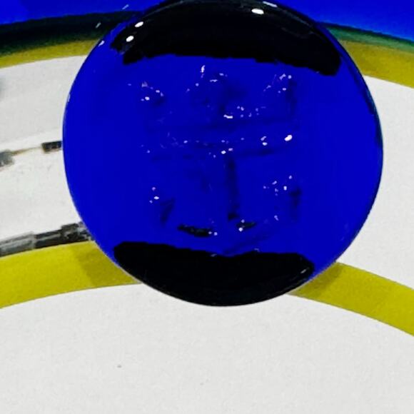 Kosta Boda Set of 2 Hand Blown Martini Cocktail Glasses Royal Caribbean - Picture 9 of 9